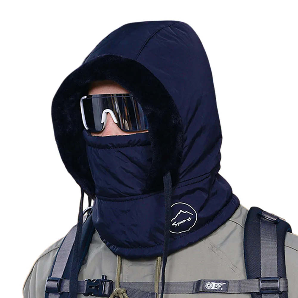 Winter Knit Balaclavas Beanie Trapper Hat Fleece Face Mask Neck Warmer Windproof Hood YZT0254