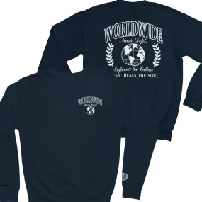 Worldwide Music Dept. Crewneck Sweatshirt - Navy