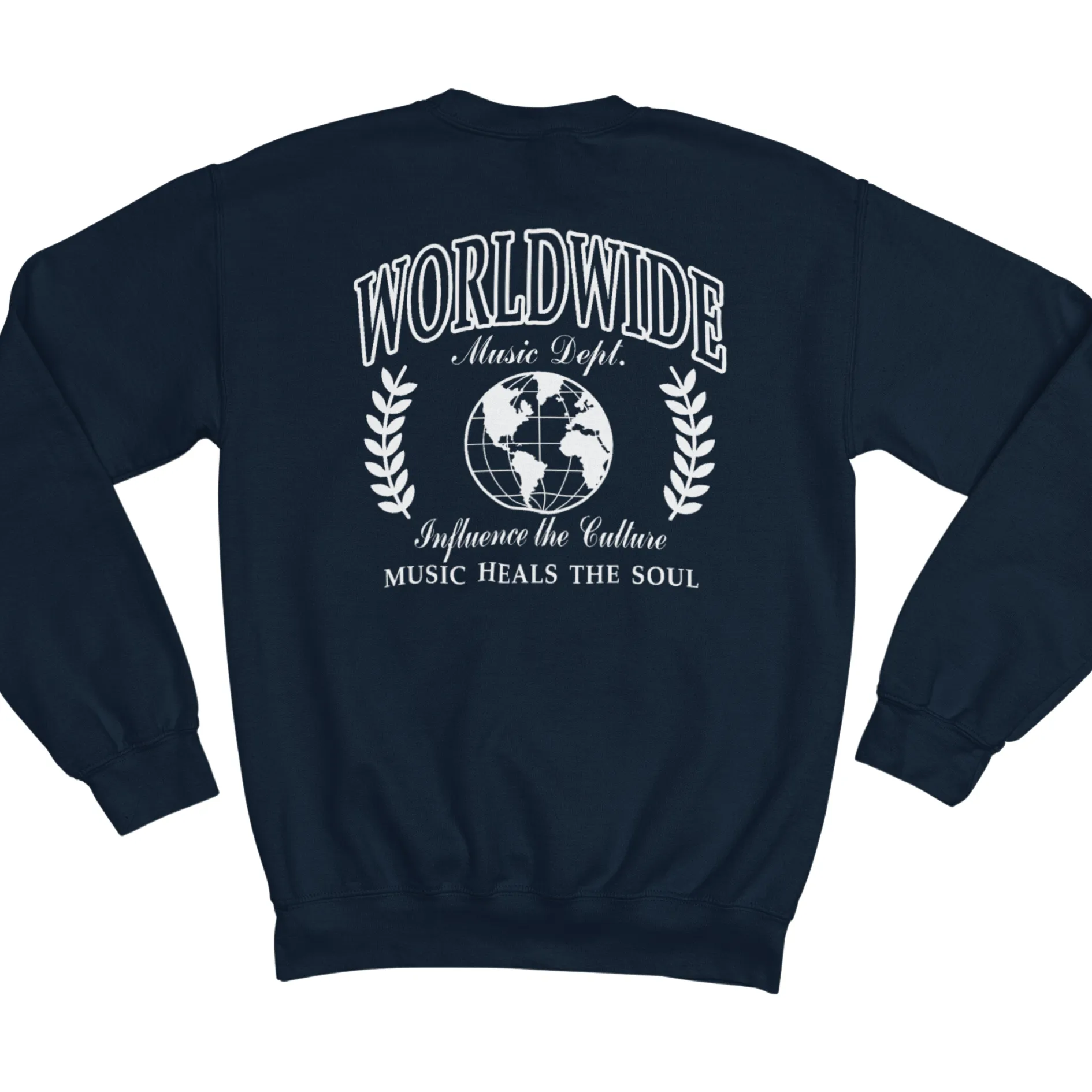 Worldwide Music Dept. Crewneck Sweatshirt - Navy