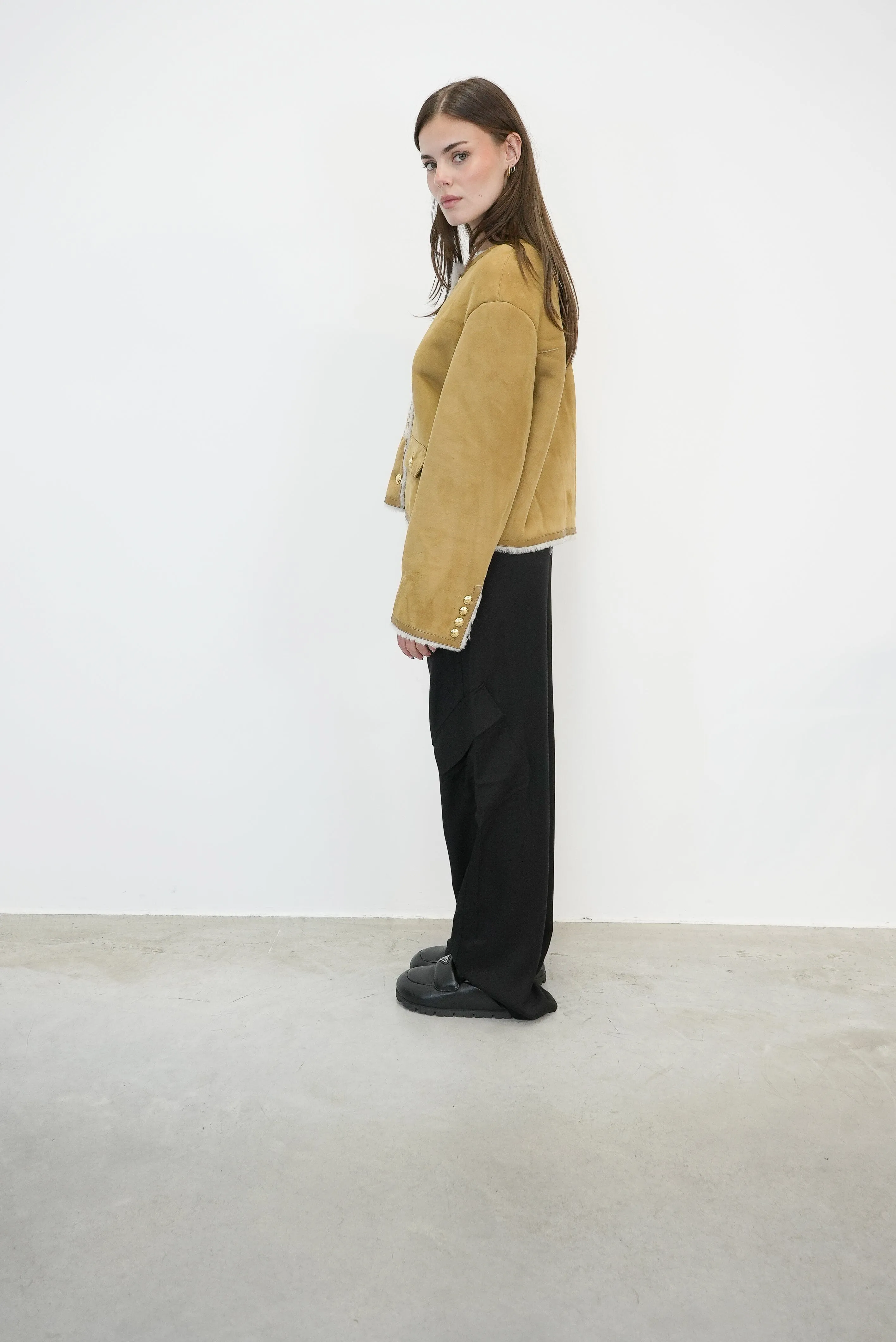 ZANIE SHORT SHEARLING JACKET